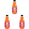 San Benedetto Succoso Zero Arancia Carota e Limone 900 ml. Bevanda a base di frutta leggera e dissetante in Acqua Minerale Naturale, zero zuccheri aggiunti e pochissime calorie (Confezione da 3)