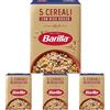 Barilla Mix 5 Cereali con Riso Rosso, Fonte di Fibre, 400g (Confezione da 4)