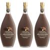 Bottega Crema di Liquore Vegan al Gianduia Fondente - 500ml (Confezione da 3)