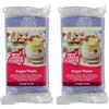 FunCakes Pasta di Zucchero Vintage Purple, Viola: Facile da Usare, Consistenza Liscia, Flessibile, Perfetto per la Decorazione di Torte, Halal, Kosher e senza Glutine. 250 g (Confezione da 2)