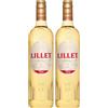 Lillet Blanc - 750 ml - Aperitivo Francese - Vino bianco liquoroso realizzato con le cuveè di Bordeaux - 17% Vol (Confezione da 2)