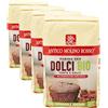 Baule Volante Antico molino rosso, Miscela di farine per torte e dolci bio, 1kg (Confezione da 4)