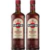 MARTINI Rosso Vermouth Aperitivo, 14,5% ABV, 100cl / 1L, Vermouth Infuso con Erbe Aromatiche (Confezione da 2)