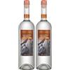 Bottega Grappa Bianca Aldo Bottega Tripla Distillata a Vapore 43% - 1000ml (Confezione da 2)