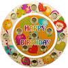 HESS SINCE 1990 Hess 15646 - Anelli per Compleanno in Legno, Happy Birthday, ca. 22 cm