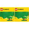 LEGO Classic Base Verde, Tavola per Costruzioni Quadrata con 32x32 Bottoncini, Piattaforma Classica per Mattoncini per Costruire ed Esporre, Set di Giochi per Bambini e Bambine da 4 Anni in su 11023