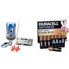 Revell Control Mini RC Auto Polizia, 1:43, & Duracell Optimum AA 8 pz, Power Boost
