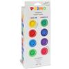 PRIMO - Tempere Lavabili per Bambini +3 Anni, 12 Colori per Bambini 25 ml in Vasetto Validi come Colori per Tessuti e Lavoretti Creativi, Pittura per Tessuti, Carta e Vetro, Colori a Tempera Coprenti