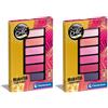 Clementoni - Trucchi Bambina, Crazy Chic Teen Eyeshadow: Pink Power, Trousse Ombretti Sicuri e Anallergici, Set Cosmetici Facilmente Lavabili con Acqua, Regalo Bambine 9 Anni, 18817 (Confezione da 2)