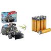 PLAYMOBIL Forze Speciali 4x4, luci/suoni, 5+ anni, & Batterie AAA Alcaline Amazon Basics 12 pz, 10 anni
