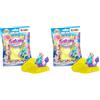 CRAZE Magic Slime Foil Bag confezione di 75ml, include 1 statuina di Galupy Mermaid, Borsa di slime per bambini, Slime magico in una borsa Assortito (Confezione da 2)