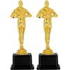Boland 30845 - Trofeo Vincitore d'oro, 21 cm, Trofeo per Costumi di Carnevale, Trofeo manichino, Accessorio per Costumi, Decorazione per Feste, Accessorio per Carnevale (Confezione da 2)