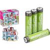 PLAYMOBIL Casa Bambole, campanello funzionante, 4+ anni, 70205, & Batterie AAA Ricaricabili Amazon Basics 4 pz, 850mAh