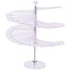 QILUCKY 120 pezzi suggerimenti per espositori per unghie, espositore per unghie, per nail art, per la pratica, per la casa, fai da te, a spirale, per smalto gel UV (trasparente, linea retta)