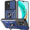 Yutwo Cover per Honor X6B 4G, Custodia per Honor X6B 4G Antiurto Scorrevole Protezione Fotocamera Custodia con 360°Rotante Anello Supporto Cover, Blu