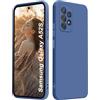 ISOI - Cover per Samsung Galaxy A52/Samsung Galaxy A52 5G/Samsung Galaxy A52s 5G, Custodia Morbida in Silicone Liquido, Protezione Completa Antiurto Ultra Sottile per il Corpo - Blu