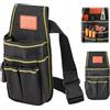 ZHIQIN Borsa da Cintura per Attrezzi Marsupio Porta Attrezzi in Tela Oxford Cinture Porta Attrezzi Multi Tasche con Cinture Regolabile per Elettricista Carpentiere Tecnico Manutenzione