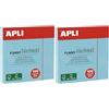 APLI NOTE FUNNY PASTEL 75X75 BLU PASTEL (Confezione da 2)