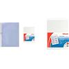 ESSELTE Buste Perforate Deluxe, PPL Antiriflesso, Formato A4, 395009300 & Buste a L, PPL Antiriflesso, Formato 22x30 cm, 395082003