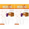 Megastar Etichette Autoadesive bianche 99,1 x 93,1 mm, 6 etichette per foglio, 100 fogli per confezione, adesivo permanente, laser/inkjet, LP4MS-9993 (Confezione da 2)