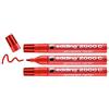 edding 2000 Marcatore Permanente, Blister 3 pz., Rosso, Tratto 1,5-3 mm