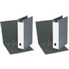 ESSELTE G14 DELSOLINE Registratore - f.to protocollo dorso 5 cm - Grigio - 390714060 (Confezione da 2)