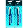 Schneider Penna stilografica Easy, M, blister per pezzo, incluse 2 cartucce (ordinate - il colore verrà inviato a caso) (Confezione da 2)