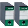 Esselte OXFORD G81 Registratore con Custodia, con Meccanismo a Leva N.1 in Formato Memorandum (23x18cm) con Dorso da 8 cm, Verde, 1 pezzo, 390781180 (Confezione da 2)