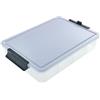 Farberware Build-a-Board Snacklebox con coperchio in plastica bloccabile per taglieri, contenitore portatile per salumi con 7 scomparti, 32 cm