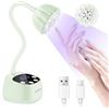JODSONE Lampada UV per Unghie Asciugatura Rapida - Lampada Flessibile a Collo d'Oca Portatile con Design Regolabile 360°, Ricaricabile per Smalto Gel, Sensore Automatico & 4 Timer, Verde Menta