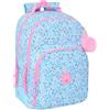 safta VMB Paraiso - Zaino scuola per bambini, ideale per bambini di diverse età, comodo e versatile, qualità e resistenza, 32 x 15 x 42 cm, Blu chiaro/Rosa Chiaro, M, Casual