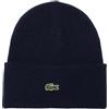 Lacoste Berretto in lana unisex, taglia TU, blu navy