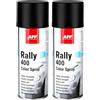 AUTO-PLAST PRODUKT APP Rally 400 Color Spray - Bomboletta spray nero opaco | Vernice spray nero opaco | Bomboletta per tutte le superfici, ad alta copertura | 400 ml (Confezione da 2)