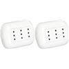 Bticino kit oval - presa triplex 2P+T 10A bianca (Confezione da 2)