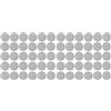 cyclingcolors 30x Copriviti adesivi 20 mm plastica viti copertura coperchi tappi riparazione mobili, Grigio argento (Confezione da 2)