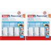 Tesa Powerstrips Hooks S rectangular white (Confezione da 2)