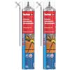 Fischer PU MEGA MAX 750 Schiuma Poliuretanica Manuale ad Alte Prestazioni, Reticola Anche in Profondità (Confezione da 2)