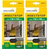 Schellenberg 50715 Zanzariera finestra per finestre fino a 130 x 150 cm, zanzariere senza perforazione, incl. nastro di fissaggio, antracite (Confezione da 2)