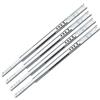 Amig Set di 8 guide scorrevoli metalliche mod.25 in acciaio zincato per cassetti di mobili, cassetti o armadi, rimozione parziale, Resistenza di carico: 15 kg/coppia, Misure: 406 x 17 mm