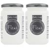 FLEUR DESIGNER'S PAINT | Pittura ad Acqua, Effetto Gesso Naturale, Extra Opaca, Fleur Chalky F01, Colore Titanium White, Made in Italy, Formato da 330 ml (Confezione da 2)