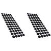 Adsamm® / 60 x feltrini autoadesivi/Nero/ø 14 mm/Rotondo/piedini per mobili in feltro da 3.5 mm di spessore/pad protettivi per arredi (Confezione da 2)