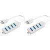 Poly Pool PP0387S Presa Multipla con 4 Prese 10 A e 1.5 m Cavo, Bianco (Confezione da 2)