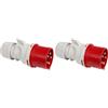 Kopp 176000008, Spina CEE, 5 poli, 32 A, 400 V (Confezione da 2)