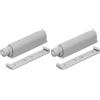 cyclingcolors 1x Push Pull per Ante Push to Open Chiusura Magnetica per Ante Mobili e Cassetti, Grigio (Confezione da 2)
