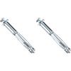 Molly m14306-xj Tasselli metallici a espansione con vite M4 Ø 8 x 67mm, Grigio, set da 10 pezzi (Confezione da 2)