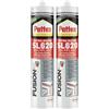 Pattex Sigillante Silicone SL 620 Serramenti ed Edilizia, Resiste alle Muffe, agli Agenti Atmosferici, ad Acidi e Basi Diluiti, ai Raggi UV, Certificato ISO 11600, Grigio RAL 7004, Cartuccia da 300ml