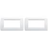 Vimar 16764.01 Idea Placca Rondò 4 moduli, tecnopolimero, bianco brillante (Confezione da 2)