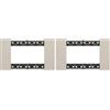 Bticino KA4804KM Living Now - Placca 4 Moduli, Sabbia, 147.5 x 86 x 20 mm (Confezione da 2)