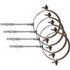 Fischer SCP 100 V Collare Fermatubi per Grondaie e Pluviali, Sezione Quadrata, Marrone, 100 mm (Confezione da 4)