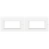 BTicino HA4804HD Axolute Placca Rettangolare, 4 Moduli, Bianco (Confezione da 2)